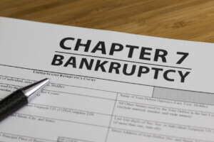 What does it mean when someone files for straight bankruptcy in Alabama?